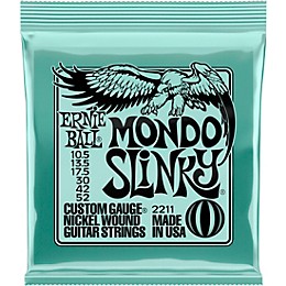 Ernie Ball 2211 Mondo Slinky Nickel Wound Electric Guitar Strings 2-Pack