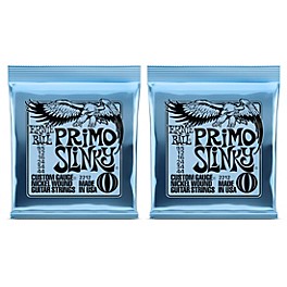 Ernie Ball 2212 Primo Slinky Nickel Wound Electric Guitar Strings 2-Pack