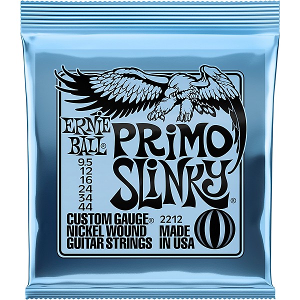 Ernie Ball 2212 Primo Slinky Nickel Wound Electric Guitar Strings 2-Pack