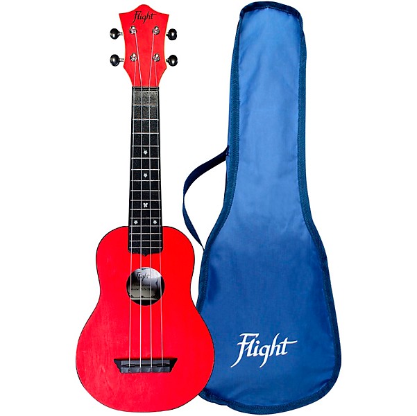 Flight TUS-35 Travel Soprano Ukulele Red