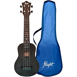 Flight TUS-35 Travel Soprano Ukulele Black