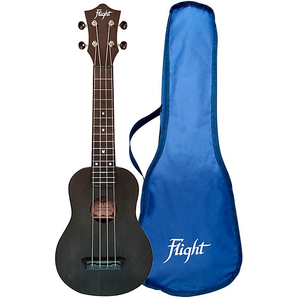 Flight TUS-35 Travel Soprano Ukulele Black