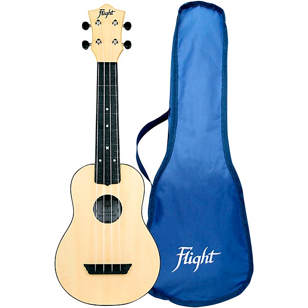 Flight TUS-35 Travel Soprano Ukulele Natural