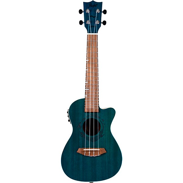 Flight DUC-380 Concert Acoustic-Electric Ukulele Topaz