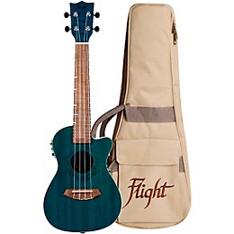 Flight DUC-380 Concert Acoustic-Electric Ukulele Topaz