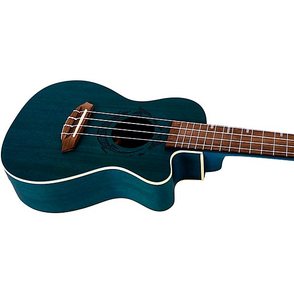 Flight DUC-380 Concert Acoustic-Electric Ukulele Topaz