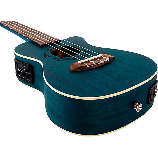 Flight DUC-380 Concert Acoustic-Electric Ukulele Topaz