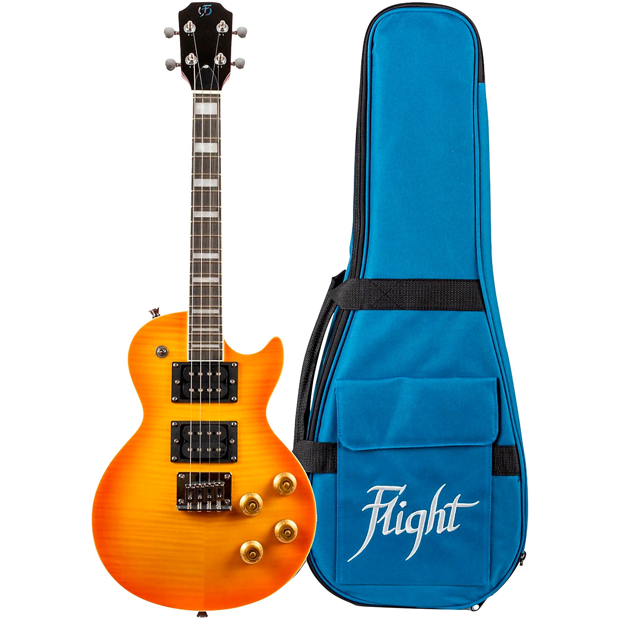 Flight Centurion Solid Body Electric Ukulele Vintage Burst