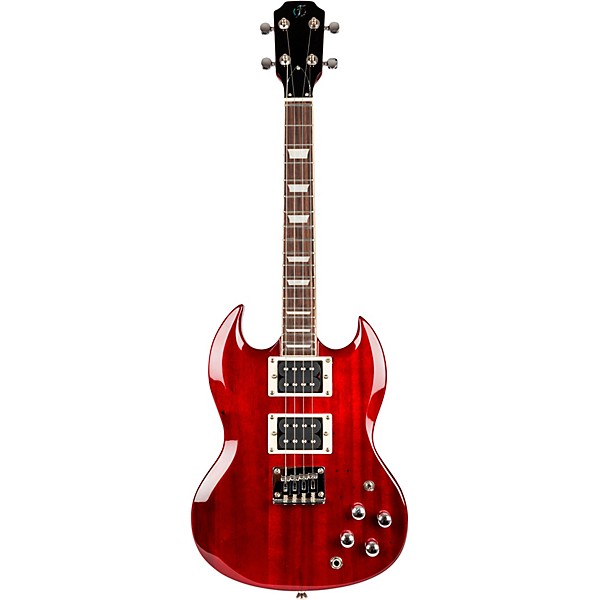 Flight Pioneer Solid Body Electric Ukulele Cherry Red