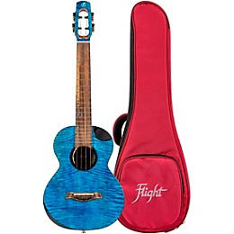 Flight Comet Tenor Acoustic-Electric Ukulele Blue