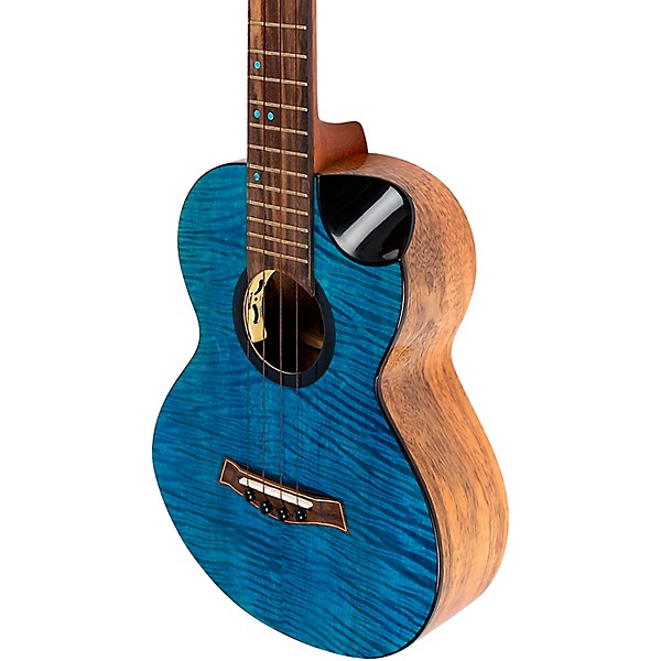 Flight Comet Tenor Acoustic-Electric Ukulele Blue