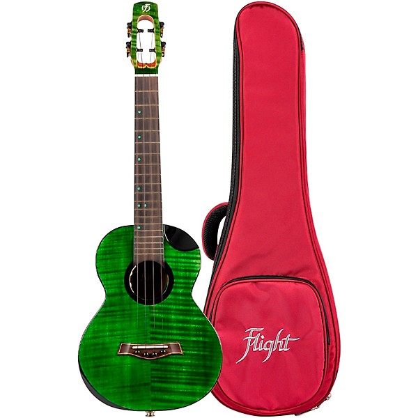 Flight Comet Tenor Acoustic-Electric Ukulele Green