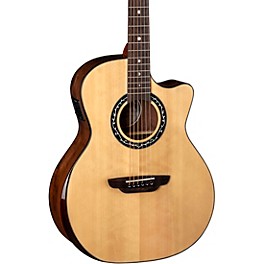 Luna Vineyard Grand Auditorium Acoustic-Electric Guitar Natural