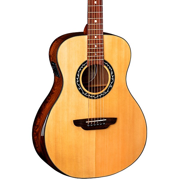 Luna Vineyard Folk Acoustic-Electric Guitar Natural