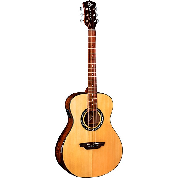 Luna Vineyard Folk Acoustic-Electric Guitar Natural