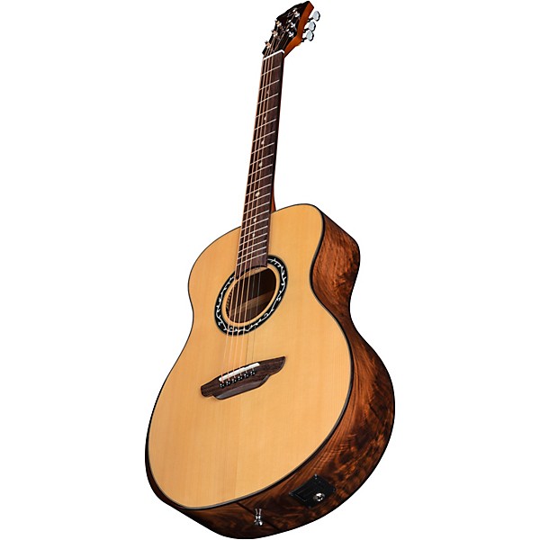 Luna Vineyard Folk Acoustic-Electric Guitar Natural