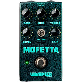 Wampler Mofetta Overdrive and Distortion Effects Pedal Black and Teal