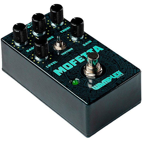 Wampler Mofetta Overdrive and Distortion Effects Pedal Black and Teal