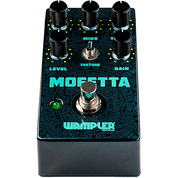 Wampler Mofetta Overdrive and Distortion Effects Pedal Black and Teal