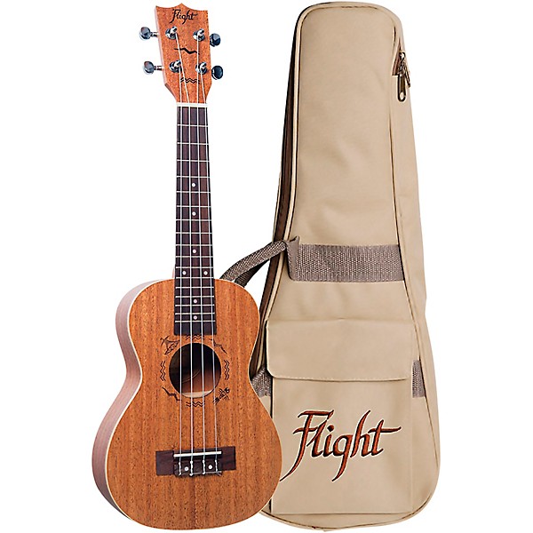 Flight DUC-323 MAH Concert Ukulele Natural