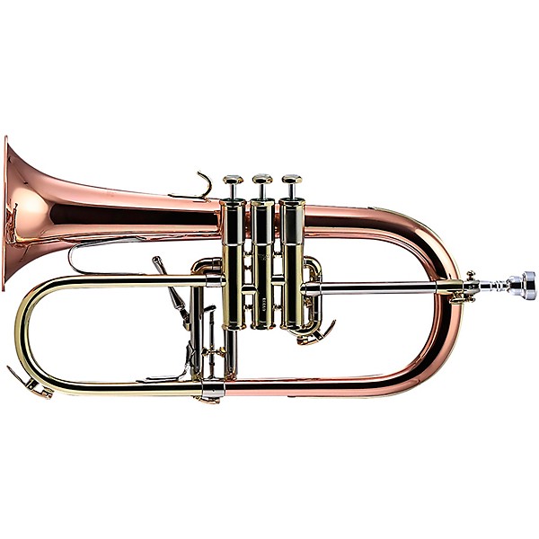 Schilke 1040 FL Custom Series Bb Flugelhorn with Rose Brass Bell Raw Brass