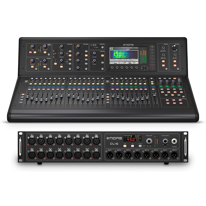 Midas M32 LIVE Digital Mixer Bundle With DL16 Stage Box | Guitar