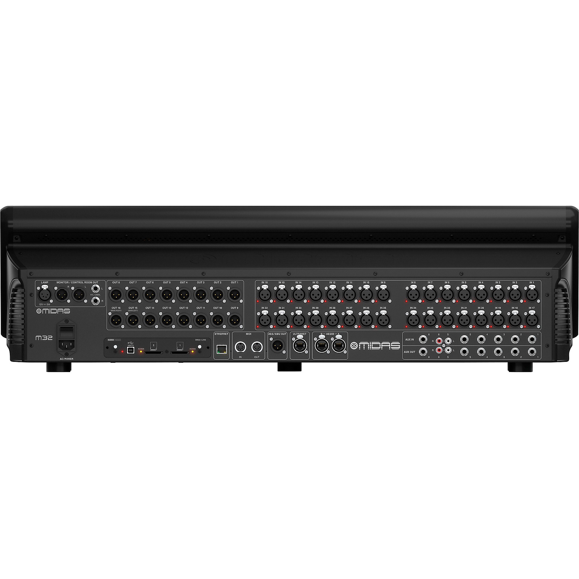 Midas M32 LIVE Digital Mixer Bundle With DL16 Stage Box | Guitar