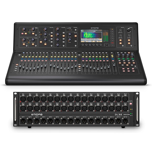 Midas M32 LIVE Digital Mixer Bundle With DL32 Stage Box