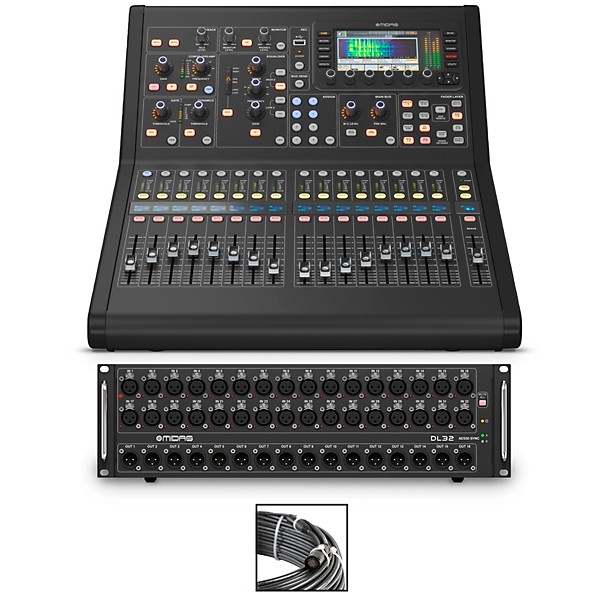 Midas M32R LIVE Digital Mixer Bundle With DL32 Stage Box