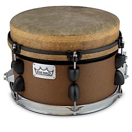 Remo Mondo Snare Drum 12 x 9 in. Black Earth Remo Mondo Snare Drum 12 x 9 in. Brown Earth