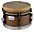 Remo Mondo Snare Drum 12 x 9 in. Black Earth Remo Mondo Snare Drum 12 x 9 in. Brown Earth