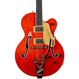 Gretsch Guitars Nashville Hollow Body with String-Thru Bigsby and Gold Hardware Electric Guitar Orange Stain