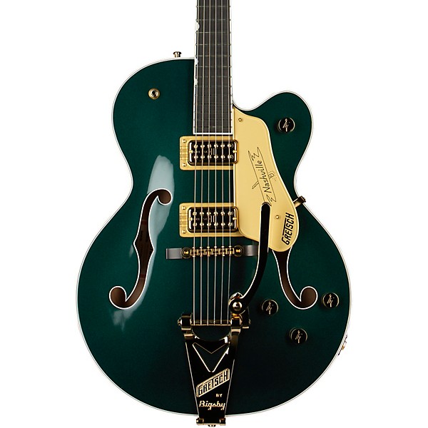 Gretsch Guitars Nashville Hollow Body with String-Thru Bigsby and Gold Hardware Electric Guitar Cadillac Green