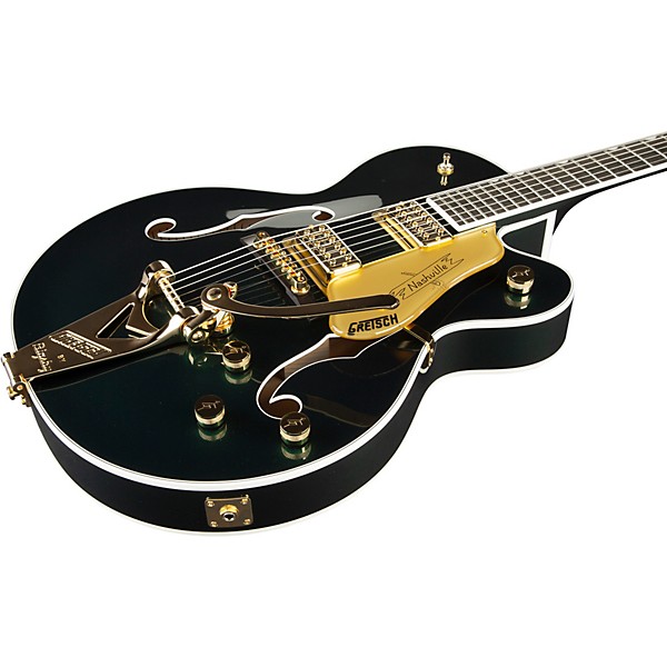 Gretsch Guitars Nashville Hollow Body with String-Thru Bigsby and Gold Hardware Electric Guitar Cadillac Green