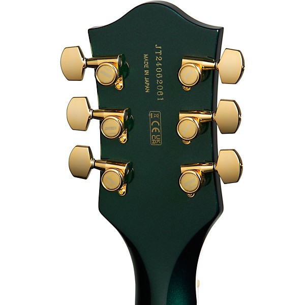 Gretsch Guitars Nashville Hollow Body with String-Thru Bigsby and Gold Hardware Electric Guitar Cadillac Green