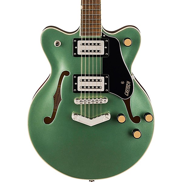 Gretsch G2655 Streamliner Center Block Jr. Double-Cut with V-Stoptail Electric Guitar Steel Olive