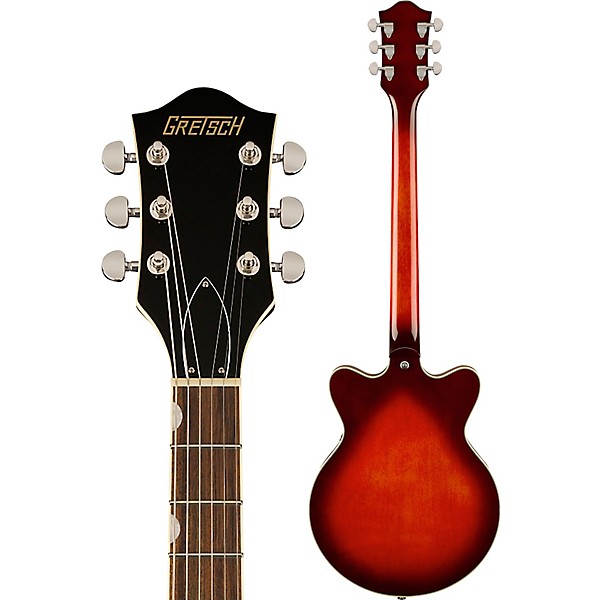 Gretsch G2655 Streamliner Center Block Jr. Double-Cut with V-Stoptail Electric Guitar Claret Burst