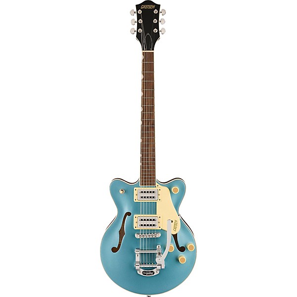 Gretsch G2655T Streamliner Center Block Jr. Double-Cut with Bigsby Electric Guitar Arctic Blue