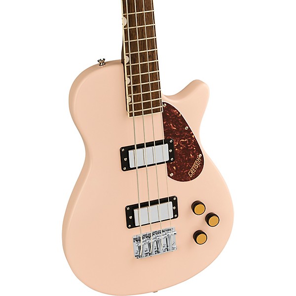 Gretsch Guitars Streamliner Jet Club Bass Single-Cut Short-Scale Bass Guitar Shell Pink