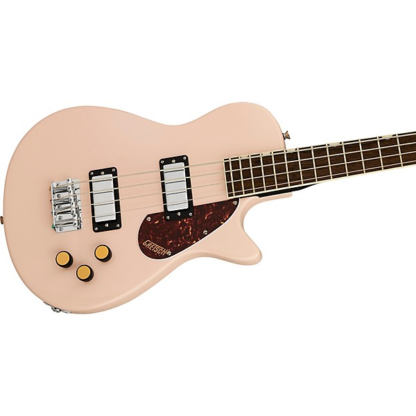 Gretsch Guitars Streamliner Jet Club Bass Single-Cut Short-Scale Bass Guitar Shell Pink