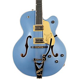 Gretsch Guitars Falcon Hollow Body with String-Thru Bigsby Electric Guitar Cerulean Smoke