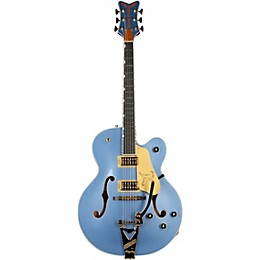 Gretsch Guitars Falcon Hollow Body with String-Thru Bigsby Electric Guitar Cerulean Smoke