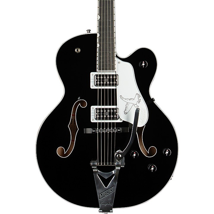 ギター GRETSCH electric guitar Black Gretsch Guitars Falcon Hollowbody With String-Thru Bigsby Electric