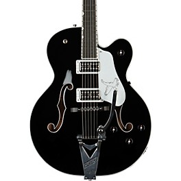 Gretsch Guitars Falcon Hollow Body with String-Thru Bigsby Electric Guitar Black