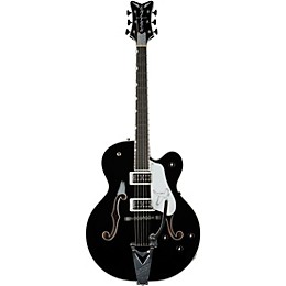 Gretsch Guitars Falcon Hollow Body with String-Thru Bigsby Electric Guitar Black