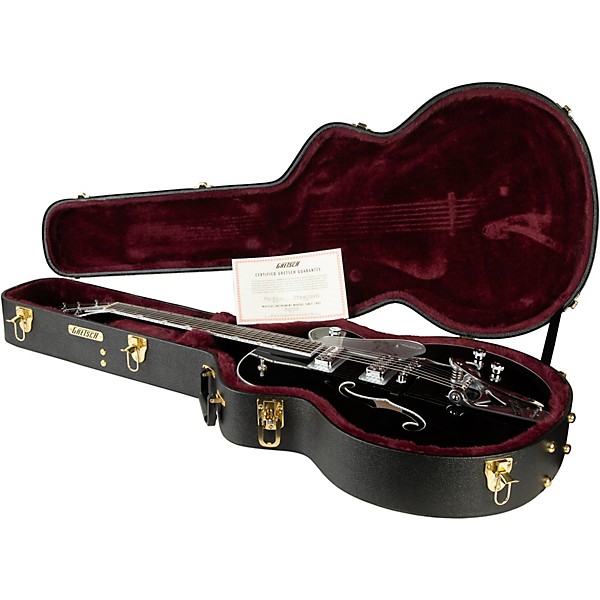 Gretsch Guitars Falcon Hollow Body with String-Thru Bigsby Electric Guitar Black