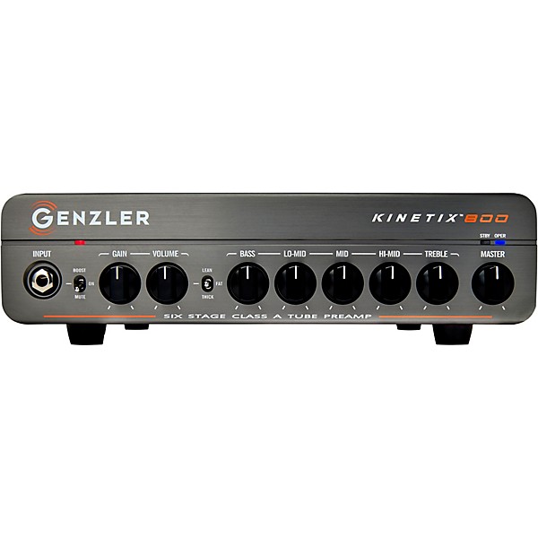 Genzler Amplification Kinetix 800 800W Bass Amp Head Black