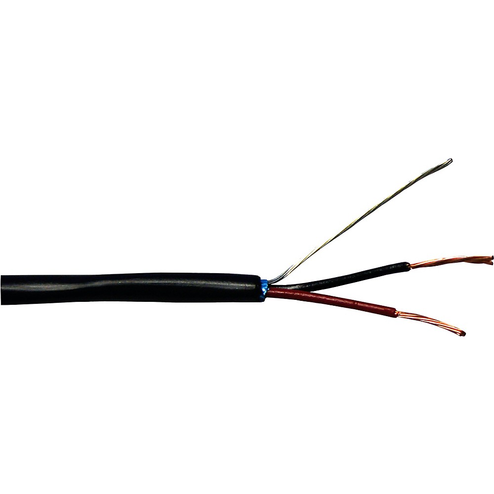 Rapco MIC2.K Bulk 3-Conductor Microphone Cable (Sold By Foot) 500 ft. Black