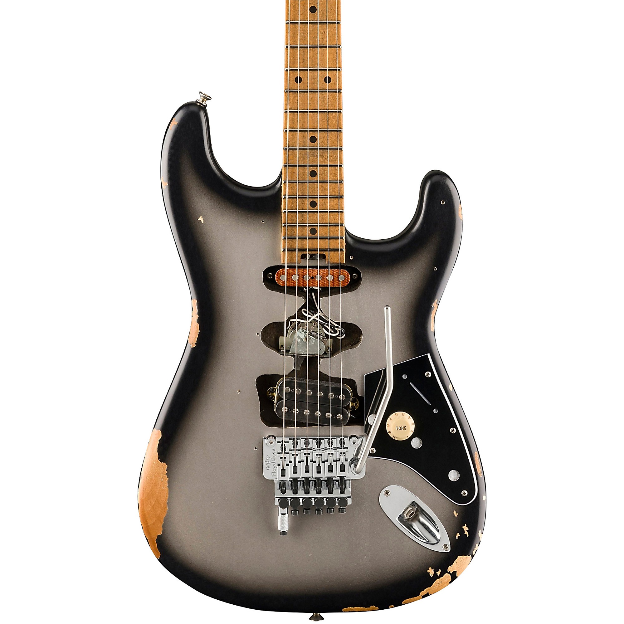 EVH Frankenstein Relic Series Electric Guitar Silverburst