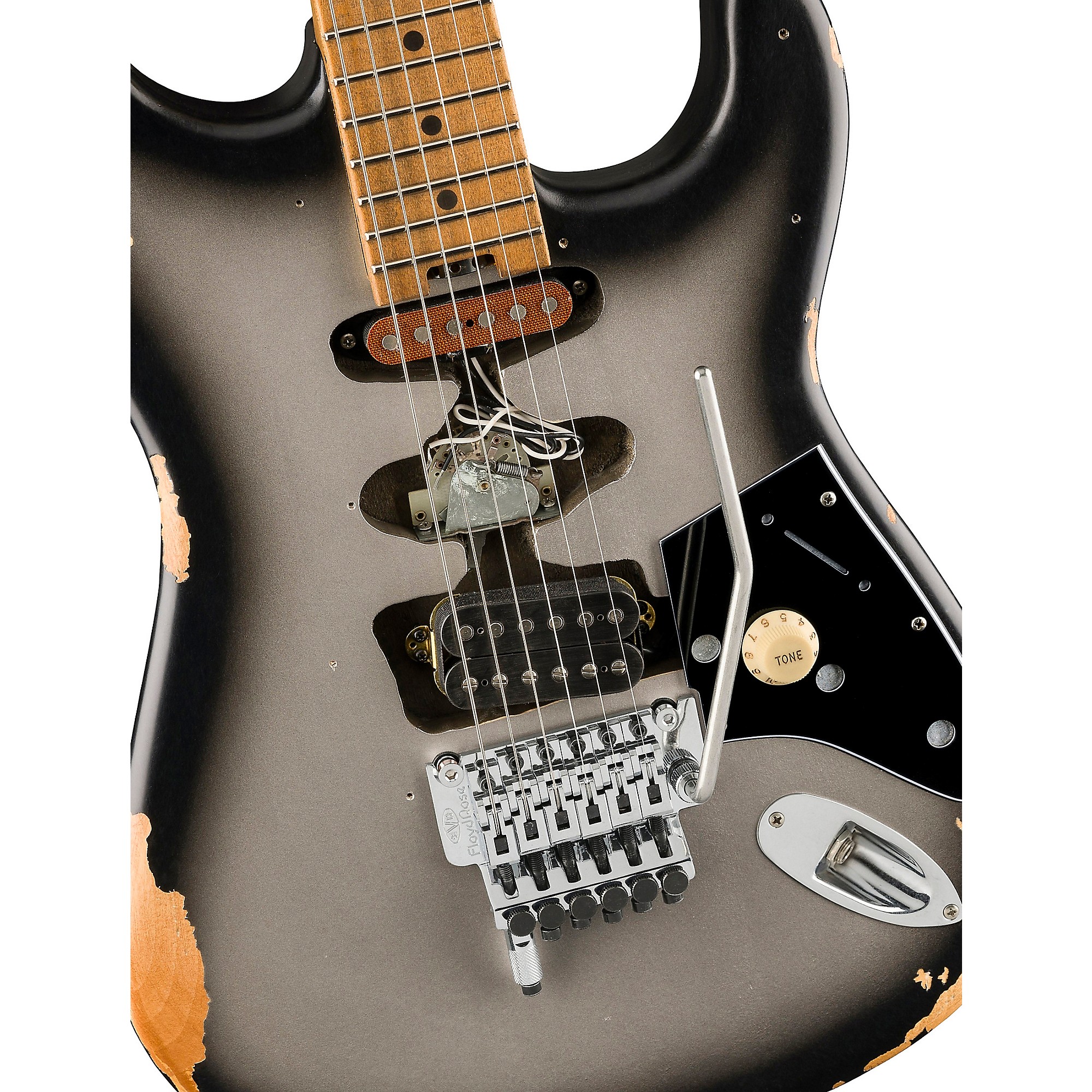 EVH FRANKENSTEIN RELIC® SERIES EVH Frankenstein Relic Series Electric Guitar Silverburst | Guitar